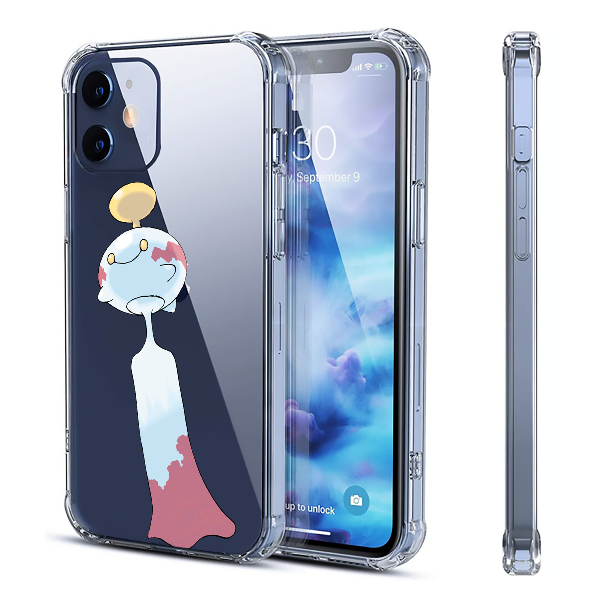 （画像用） ポケットモンスター Pokémon 【iPhone 12シリーズ対応】透明スマホケース（クリアソフトケース）